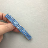 Medium Blue Large French Barrette, 90mm