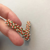 Christmas Mini French Barrettes, 40mm, Gold Color Accent