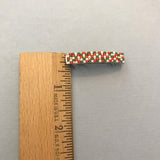 Christmas Mini French Barrettes, 40mm, Gold Color Accent