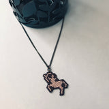 Sagittarius Centaur Sign Beaded Charm Necklace